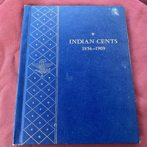 Indian Head Penny Partial Set 23 Different 1865-1909 In Original Whitman Album Cover