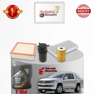 KIT TAGLIANDO OLIO E FILTRI VW AMAROK 2.0 TDI 132KW 179CV DAL 2015 -> - Imagen 1 de 2