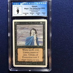MTG Unlimited Gloom CGC 9 MINT (with 9.5 corners) 1993 - Picture 1 of 2