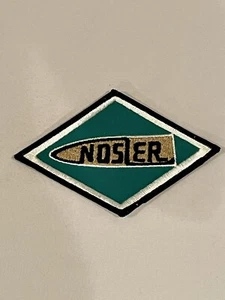 NUOVO Vintage Nosler Bullets Patch Ferro/Cucito Ricamato Armi da Fuoco Pistole Caccia - Foto 1 di 4