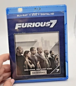 Blu-Ray + DVD Furious 7 Extended Theatrical Version Digital HD Movie Vin Diesel - Picture 1 of 4