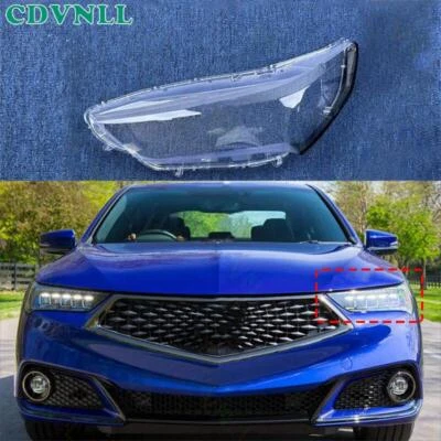 Cubierta de lente de faro izquierdo para Acura TLX 2018-2020 carcasa sellador de pantalla pegamento Foto 1 de 4