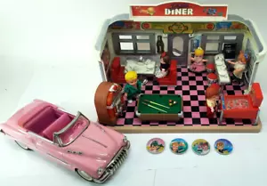 Vintage Tyco Toys Dixies Diner Lot Diner Figuren Auto & Zubehör - Bild 1 von 22