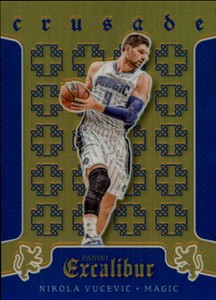2015-16 Panini Excalibur Crusade Blue Basketball Card #25 Nikola Vucevic /199