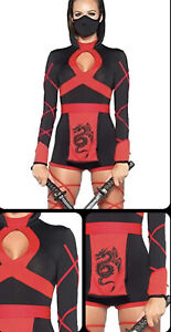 Leg Avenue Sexy Ladies Dragon Ninja Costume BNIP size M (8-10) New