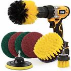 Holikme 8 Piece Drill Brush Attachment Set Scouring Pads Power Scrubber Brush