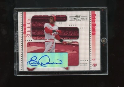 Donruss Timelines Boys of Summer #13 2004 autógrafo de Eric Davis Foto 1 de 2
