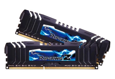 8GB G.Skill DDR3 2400MHz RipjawsZ Dual Channel Kit (2x 4GB) CL10 1.65V Black - Image 1 of 2