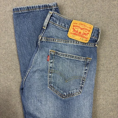 Levis 511 牛仔裤男式 32x32 (31x31) 修身直筒中腰中腰水洗弹力 — 第 1/4 张图片