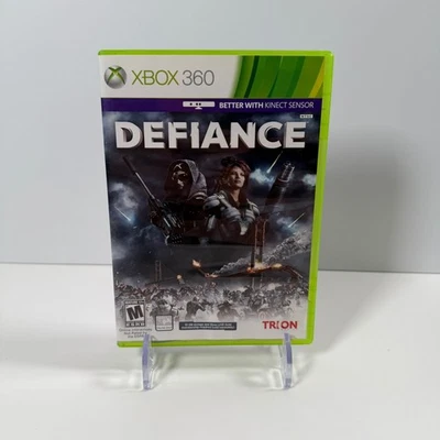 Defiance Xbox 360 Video Game Multiplayer Kinect Compatible CIB - Image 1 of 3