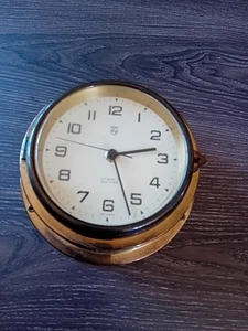 Brass Boat/Ships Clock - Picture 1 of 1