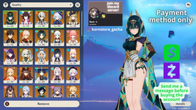 Genshin Impact AR 60 America - Nefer - Columbina - Furina - Mualani - Navia