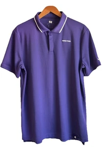 TCU Football Nike Dri Fit Purple Polo Men Size L  (Player Issued) - Picture 1 of 5
