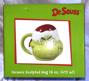 Dr. Seuss Wie der Grinch Weihnachten stahl 13 Unzen Keramik Kaffeebecher/Tasse Neu im Karton - Bild 1 von 3
