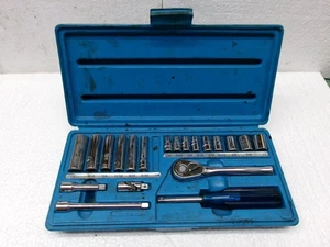 CORNWELL tools 20 Piece 1/4" Drive SAE 6 Pt. Socket Set Nice! - Picture 1 of 7
