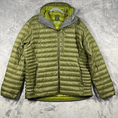 Rab Microlight Alpine Jacket Womens XXL Green Pertex Quantum Down Hooded - Image 1 of 4