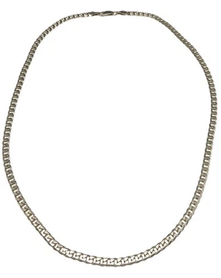 S Sterling Silver 925 Cuban Link Necklace 18-inches Italy KZ38 - Image 1 of 4