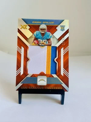 2022 Panini XR Rookie XL Materials Isaiah Spiller #RXL-16 Orange /25 Rookie RC - Image 1 of 2