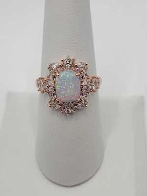 Bomb Party October 2025 Birthday Ring RG81265 Draped in Worth Opal RG Sz 8 - Image 1 of 4
