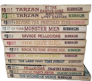 Lot of 12 Edgar Rice Burroughs Ace SF Frazetta / Krenkel ART PB   2-Tarzan - Bild 1 von 8