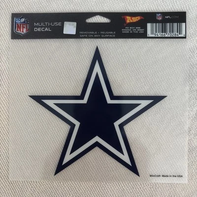 Dallas Cowboys NFL Fútbol Calcomanía Calcomanía 4 1/2” Laptop/Agujero de maíz/Ventana/Parachoques Foto 1 de 4