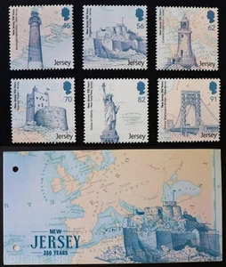 Jersey Stamps: "New Jersey - 350th Anniversary" MNH 6v Presentation Pack 2014 - Picture 1 of 6