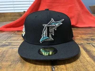 Шляпа клуб Florida Marlins черный New Era резинке 7 3/4 вольт Yote City NOHO эксклюзивный - Изображение 1 из 4