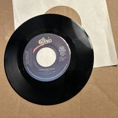 Jeff Beck Rod Stewart People Get Ready/Back On The Street 1985 Epic 45 Foto 1 de 3