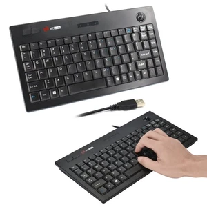 MC-9712 Plug-Play kabelgebunden 88 Tasten Multimedia Computer USB Tastatur mit Trackball - Bild 1 von 10