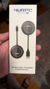 Wireless HDMI Transmitter and Receiver with USB-C to HDMI Extender 4URPC 4k - Picture 1 of 2