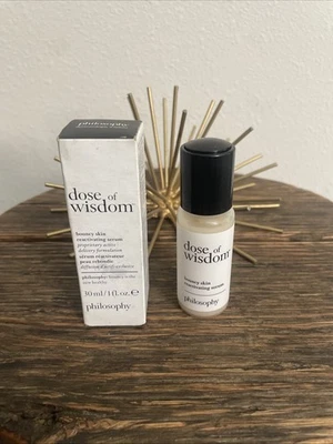 Dosis Of Wisdom, suero reactivador de piel hinchable de Philosophy, 1 oz nuevo en caja Foto 1 de 4