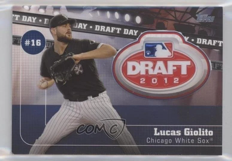 2020 Topps Draft Day Medallions Black /50 Lucas Giolito #DDM-LG - Image 1 of 2
