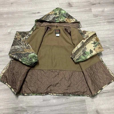 Stearns  Realtree Hardwoods Camo Fleece Lined Insulated Hooded Rainjacket  XXL - Image 1 of 4