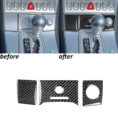 Console de fibra de carbono real acabamento de isqueiro para Chrysler Crossfire 2003-08 - Imagem 1 de 4