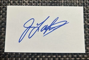 Joe Lahoud 1947- Baseball Player Autographed Signed Auto 3x5 White Card - Picture 1 of 1