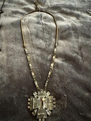 1920s  necklace Edwardian Art Deco Gold Tone Necklace Heirloom - Image 1 of 3