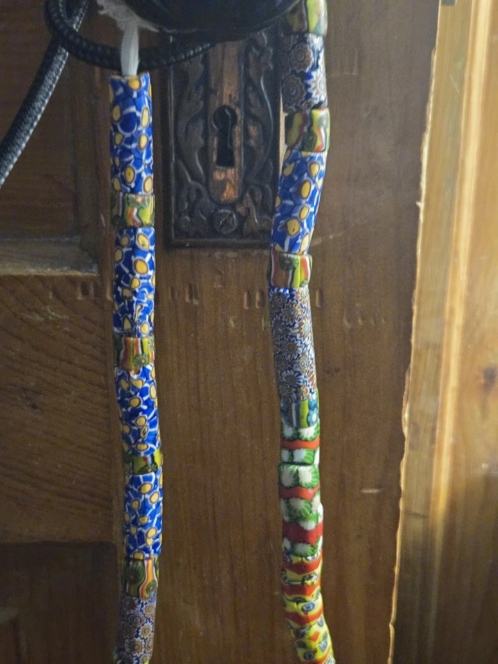 Антикварные винтажные разнообразные венецианские торговые бусины миллефиори - Изображение 1 из 1