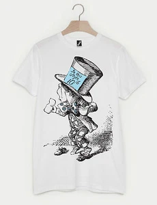 BATCH1 ALICE IN WONDERLAND 150TH ANNIVERSARY MAD HATTER UNISEX T-SHIRT - Picture 1 of 1