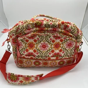 Vera Bradley Weekender Duffel Travel Bag With Shoulder Strap, Folkloric Pattern  - Picture 1 of 15