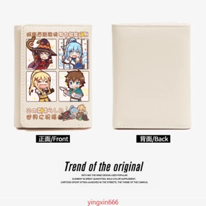 Konosuba Anime Megumin Black/White PU Leather Purse Short Wallet Gift - Picture 1 of 11