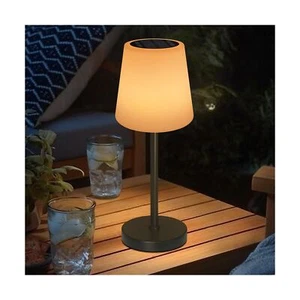 Solar Table Lamp, Outdoor Table Lamp, 3-Color Modes Rechargeable Table Lamp, ... - Picture 1 of 8