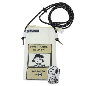Snoopy Smartphone Shoulder Bag Zipper Sacoche PopUp SN & Lucy Japan New - Picture 1 of 3