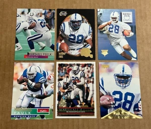 Marshall Faulk 6 Card Lot Indianapolis Colts Skybox Stadium Club Pinnacle Topps - Picture 1 of 2