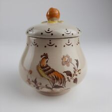 Johnson Bros Sun Up Rooster Sugar Bowl w/ Lid Staffordshire OLD Granite England