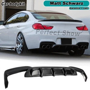 Passt Für BMW M6 F06 F12 F13 M-Paket 2012-2016 Matt Schwarz Heckdiffusor Spoiler - Picture 1 of 12