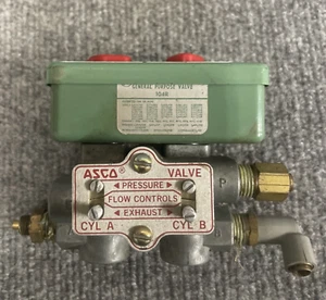 Asco RedHat 834910 1/4" 4-Port Solenoid Valve 120V Used - Picture 1 of 12