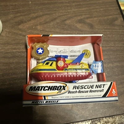 Vintage New 2000 Matchbox Rescue Net Beach Rescue Hovercraft Battery Operated - Image 1 of 3