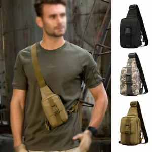 Brusttasche Herren Taktische Umhängetaschen Handytasche Tasche Rucksack Outdoor - Bild 1 von 14