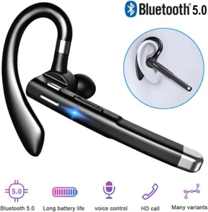AURICOLARE BLUETOOTH V5.1 CUFFIE WIRELESS CON MICROFONO RIDUZIONE DEL RUMORE - Zdjęcie 1 z 11