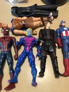 Lot Of  6 Hasbro  And Other Brand Super Heroes Figuring - Picture 1 of 7